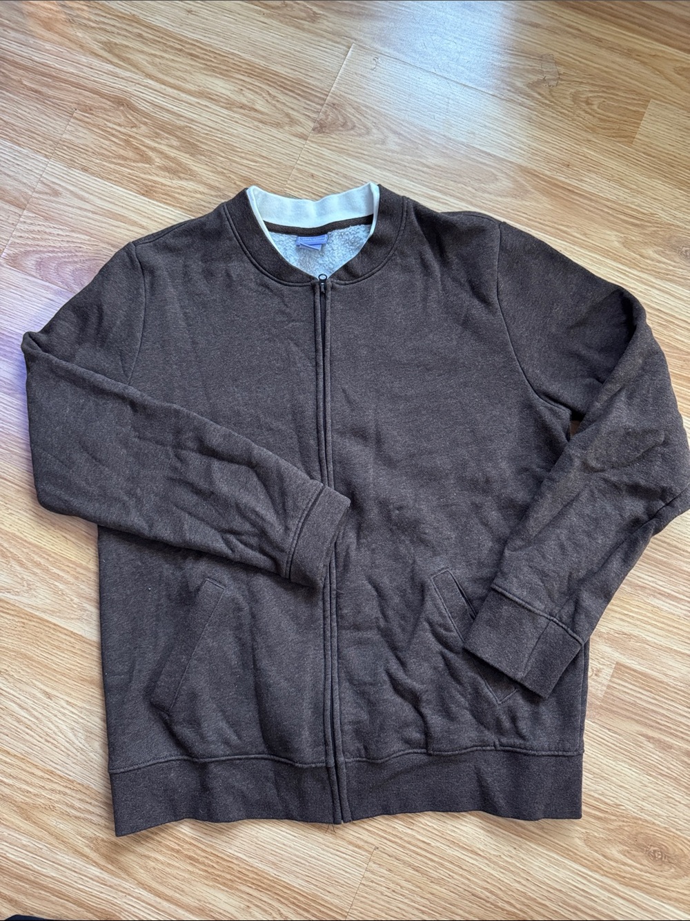 Laura Scott Brown Zip-Up Sweater Jacket 🔅 size M